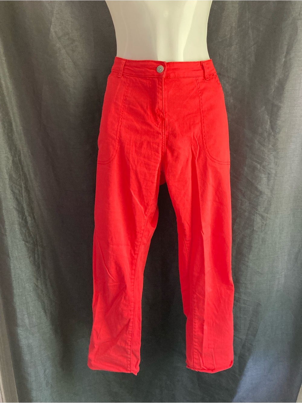 Influx Red Straight Leg Pants Women’s Size 40 Y2K High Rise